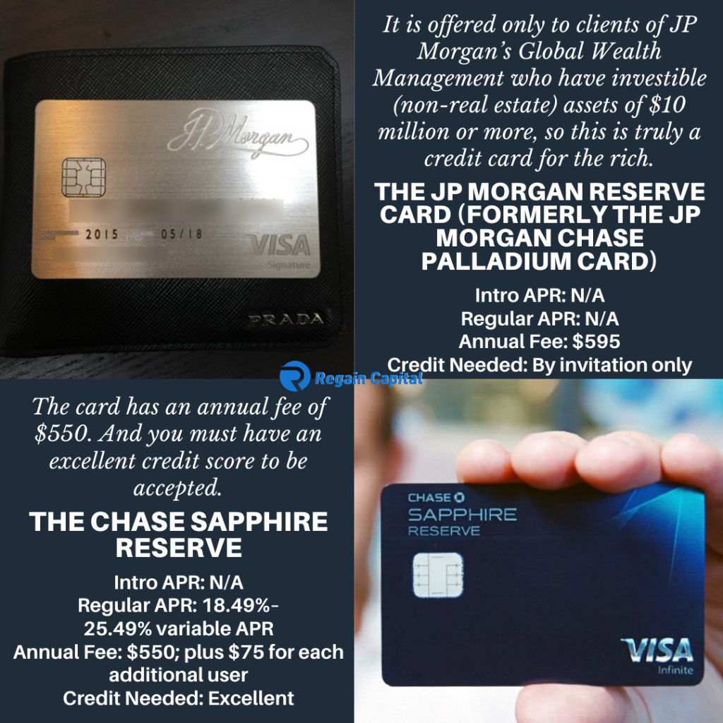 "Top 6", The Most Exclusive Credit Cards_[Regain Capital Trading